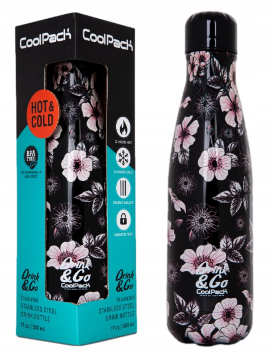 CoolPack Thermos Bidon - 500ml RVS, Warm & Koud, BPA-Vrij