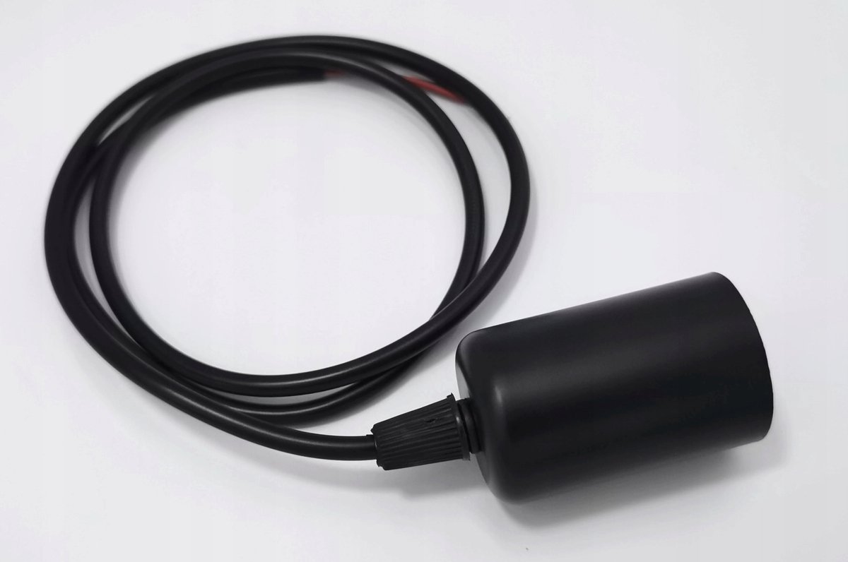 Zwarte hanglamp PAJĄK E27, 3 lichtpunten, 150cm