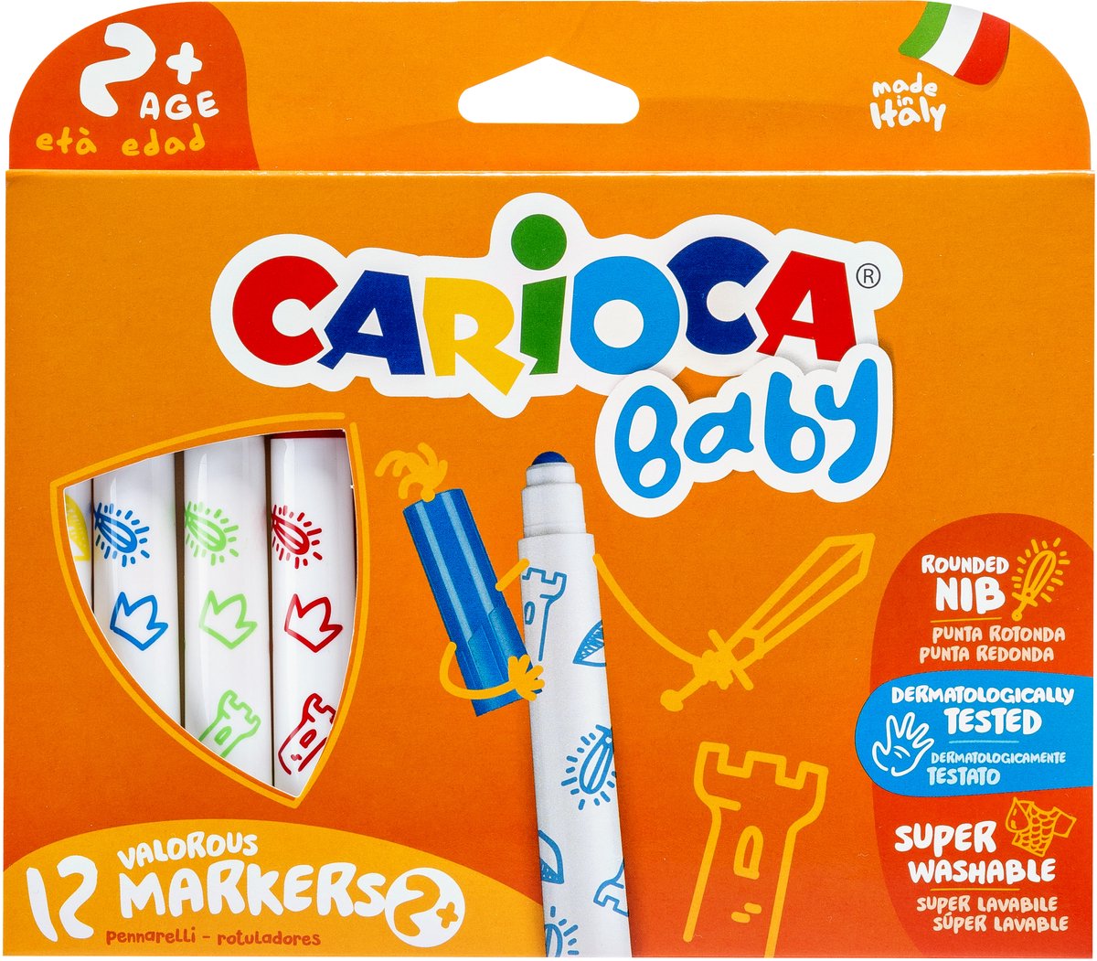 CARIOCA BABY 2+ SUPER WASHABLE VILTSTIFTEN 12ST / krt ds