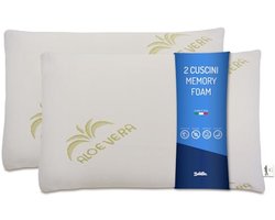 Zachte Traagschuim Kussens met Aloë Vera - Ergonomisch en Ondersteunend - 11 cm Hoog