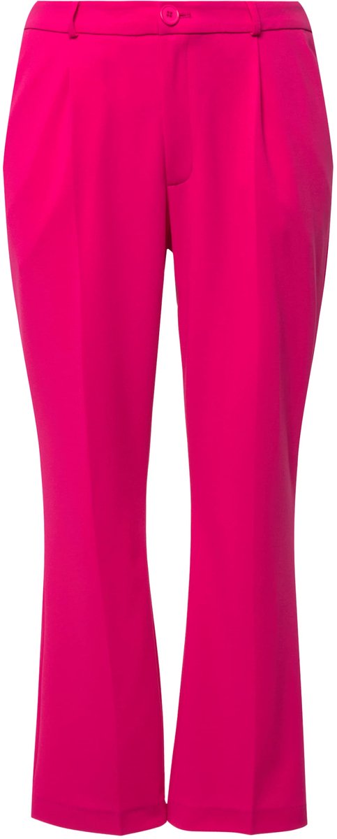 Angel of Style - Dames - Broek rechte pijpen knoopsluiting - Roze - Maat 50