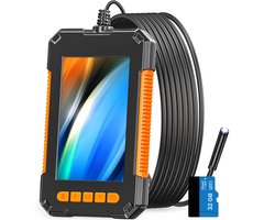 Strex Inspectiecamera met Scherm 10M - 1080P HD - 4.3 inch LCD scherm - IP67 Waterdicht - LED Verlichting - Endoscoop - Inspectie Camera - Incl. 32gb microSD