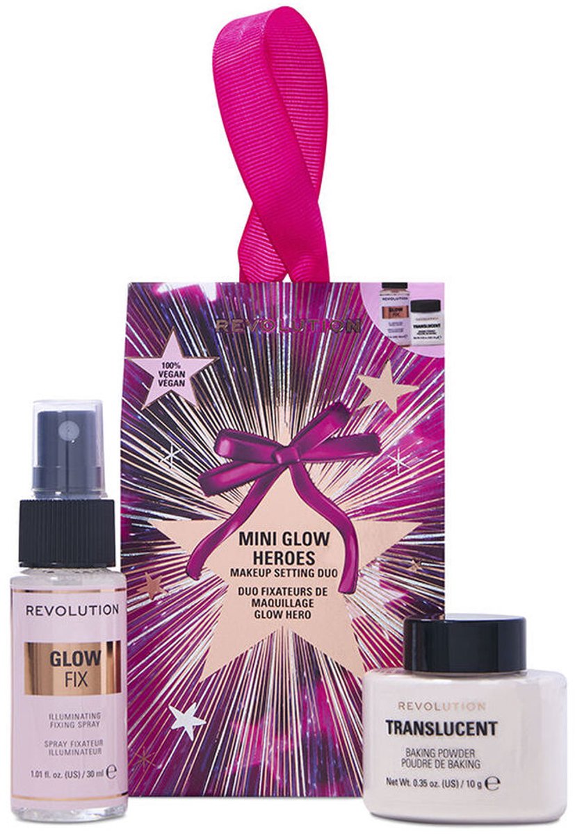 Make-up Set Revolution Make Up MINI GLOW HEROES 2 Onderdelen