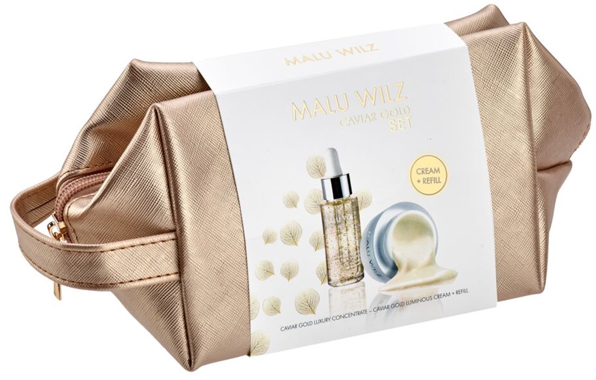 Malu Wilz - Cadeauset - caviar Gold - Set 130ml (1 luxury concentrate - 1 luminous cream + 1 refill)