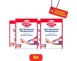 Heltiq wondkompres - Niet verklevend - Steriele gaasjes - 10x10 cm - 4 x 5 stuks Voordeelverpakking