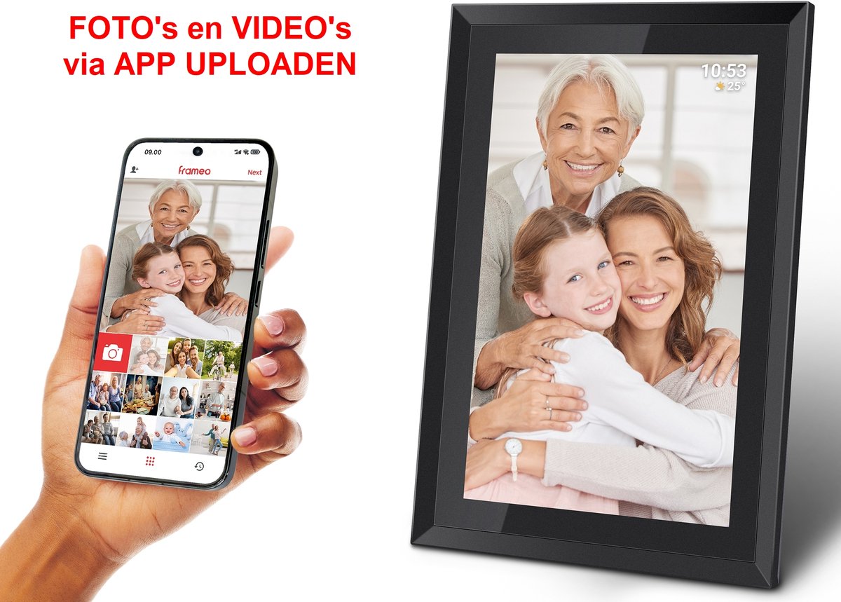 WiFi KLOK - FOTOLIJSTJE met REMOTE UPLOAD - 10