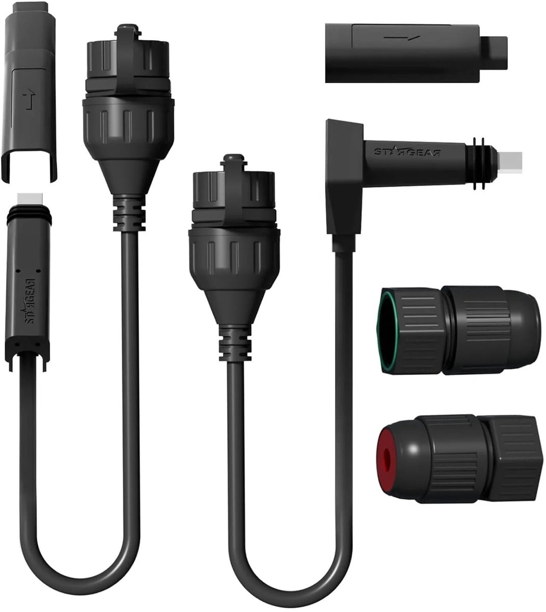 STARGEAR Starlink-kabel SPX naar RJ45-adapter- Starlink Ethernet-adapter voor Dishy en Star Link Gen 2-router met waterdichte kits (paar)
