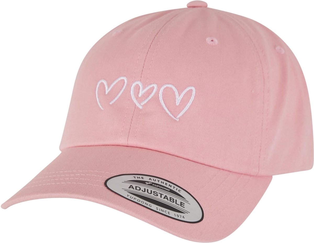 Miss Tee Dames Dad Cap met hartjesmotief MST326