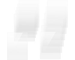 Pack of 14 20 x 15 cm Acrylic Glass Panel - 2 mm Acrylic Glass Acrylic Sheet - Transparent Crystal Clear Plate - Rectangular Plastic Sheet for Picture Frame - Painting - Project