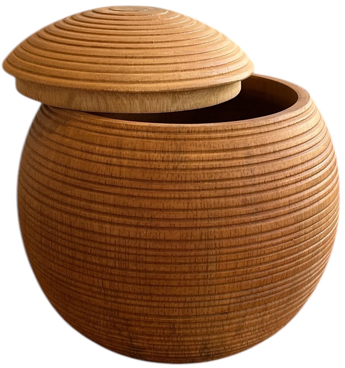 Eco Urn, 23x23cm, Mangohout, bolvorm