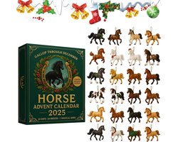 Adventskalenders - 2025 Paardenadventskalender - 2025 Kerstaftelkalender - 24 Unieke Paardenrassen - Miniverrassingen - Perfect voor Paardenliefhebbers - Kerst - Kerstdecoratie - Vakantiecadeau - Feestdecoratie