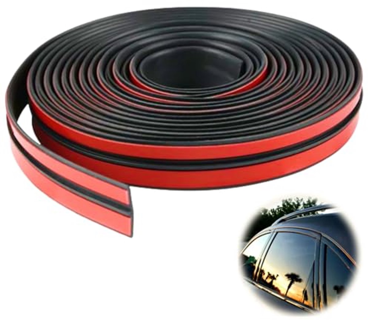 Rubberen Afdichting voor Voorruit - Zelfklevende Autoafdichting 4m x 19mm