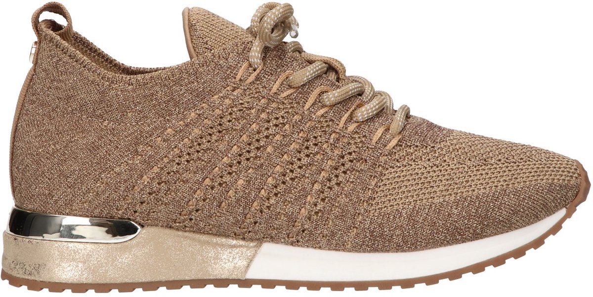 La Strada Sneaker Goud Knitted - Damesschoenen - Maat - 40