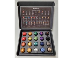 Koffie Proeverij Pakket 20 stuks + wenskaart 'Best Wishes' | 20 verschillende koffiesmaken | Verjaardag | Sinterklaas | Kerstpakket | Vaderdag | Moederdag | Jubileum | Valentijnsdag