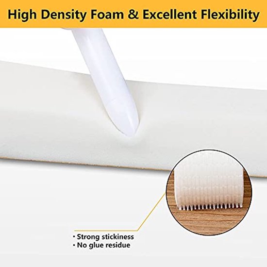 haggiy Zelfklevende Viltband - Rol Vilten Strip Zwart, 1,0 mm dik, 15