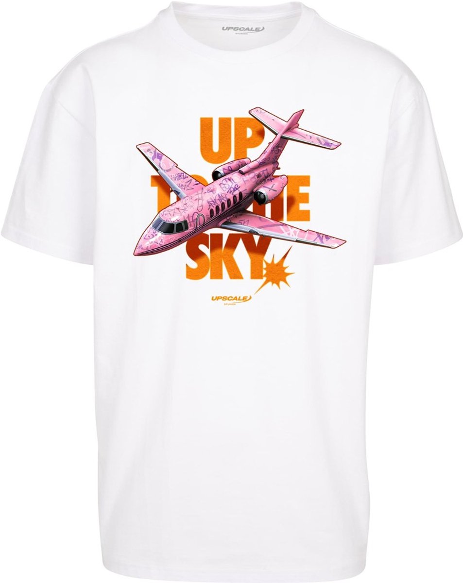 Mister Tee Up to the Sky Oversize Heren T-shirt S Wit