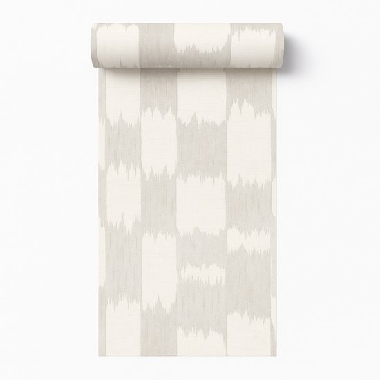 Dutch Wallcoverings - Renaissance - Textured Loom Crème/Gris - RE521031