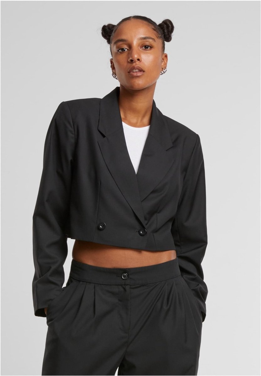 Urban Classics Cropped Blazer XS Zwart