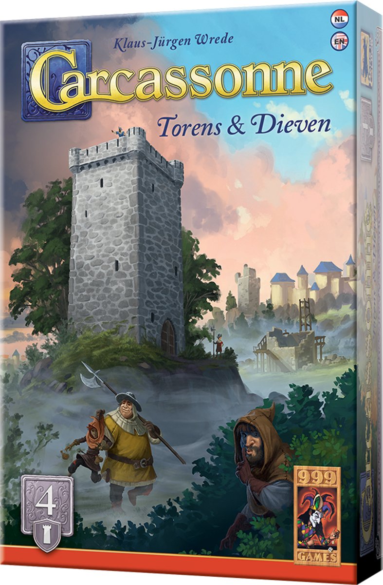999 Games - Carcassonne: Torens & Dieven - Uitbreiding 4 - Nieuwe Versie - NL - EN — afbeelding 14
