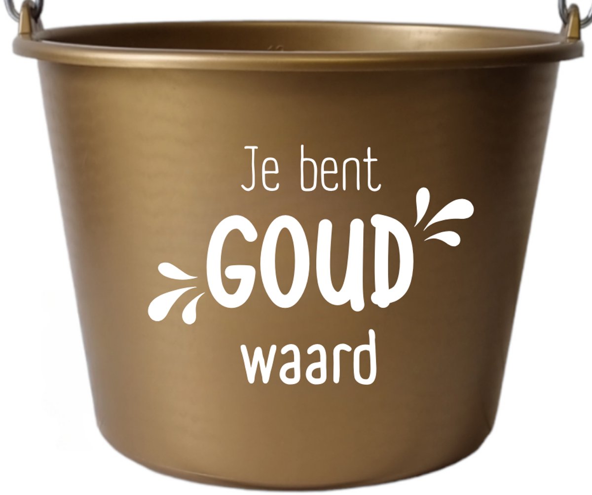 Whoopz-Emmer-Bedrukt-Cadeau-Je bent GOUD waard-kadoemmer-goud-wit