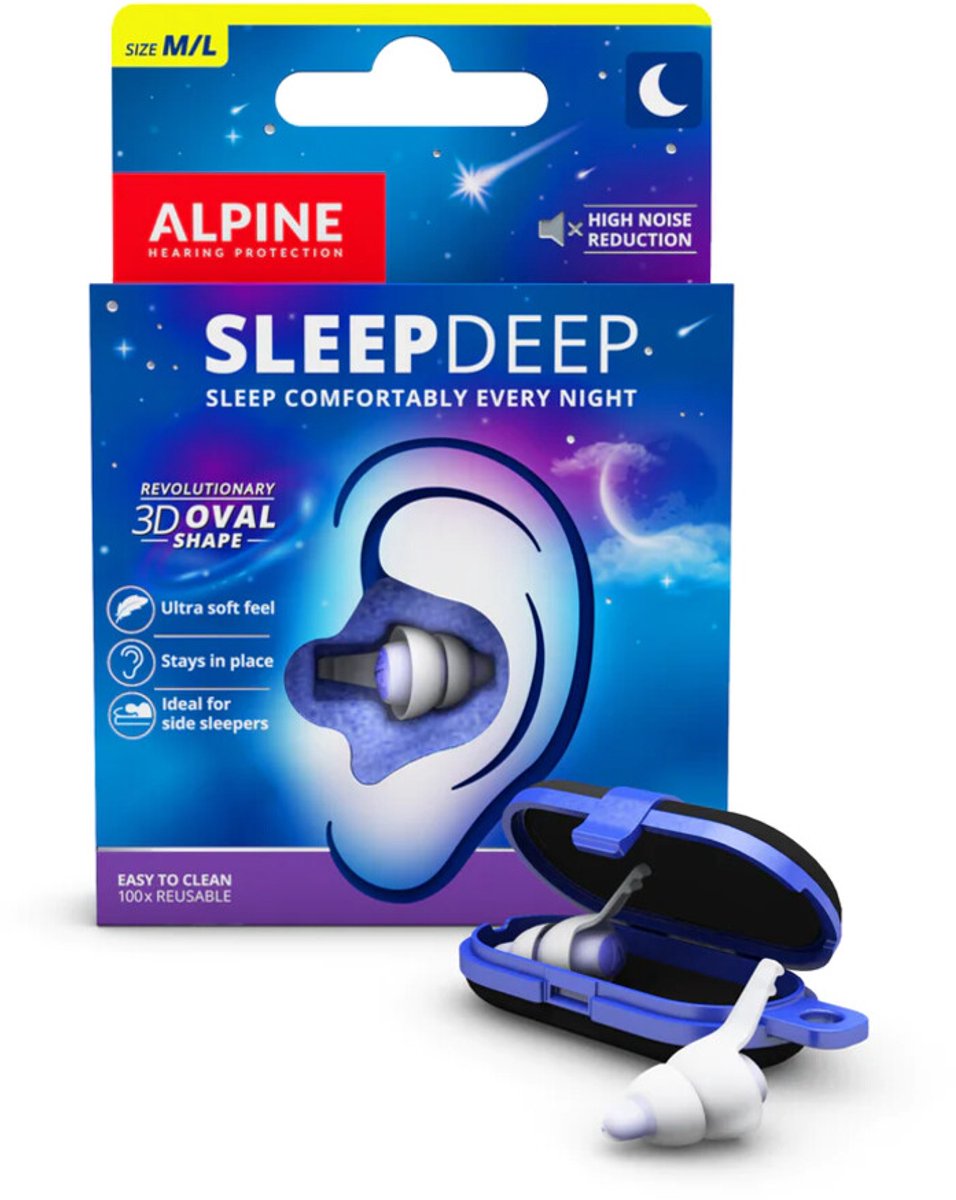 Alpine Oordopjes Sleepdeep - 2 x 1 set - Voordeelverpakking