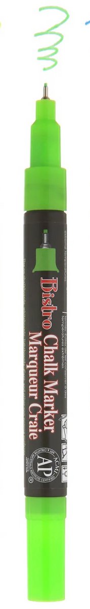 Marvy Uchida - Bistro Krijtmarker fluo groen - ronde tip 1 mm