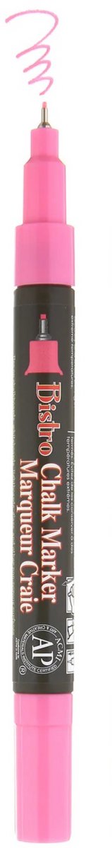 Marvy Uchida - Bistro Krijtmarker - fluo roze - ronde tip 1 mm