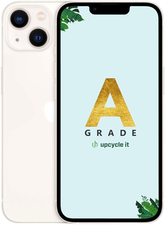 Apple iPhone 13 Refurbished Wit 6,1″ 128GB 5G Dual SIM A15 Chip iOS 17 Dubbele 12MP Camera