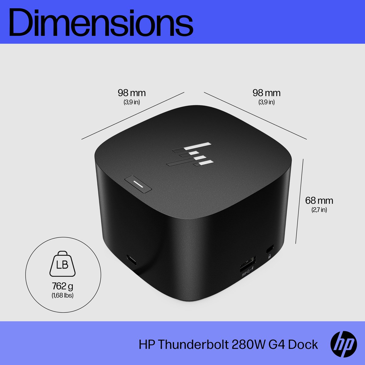 HP Thunderbolt Dock 280W G4 met combokabel thumbnail 7