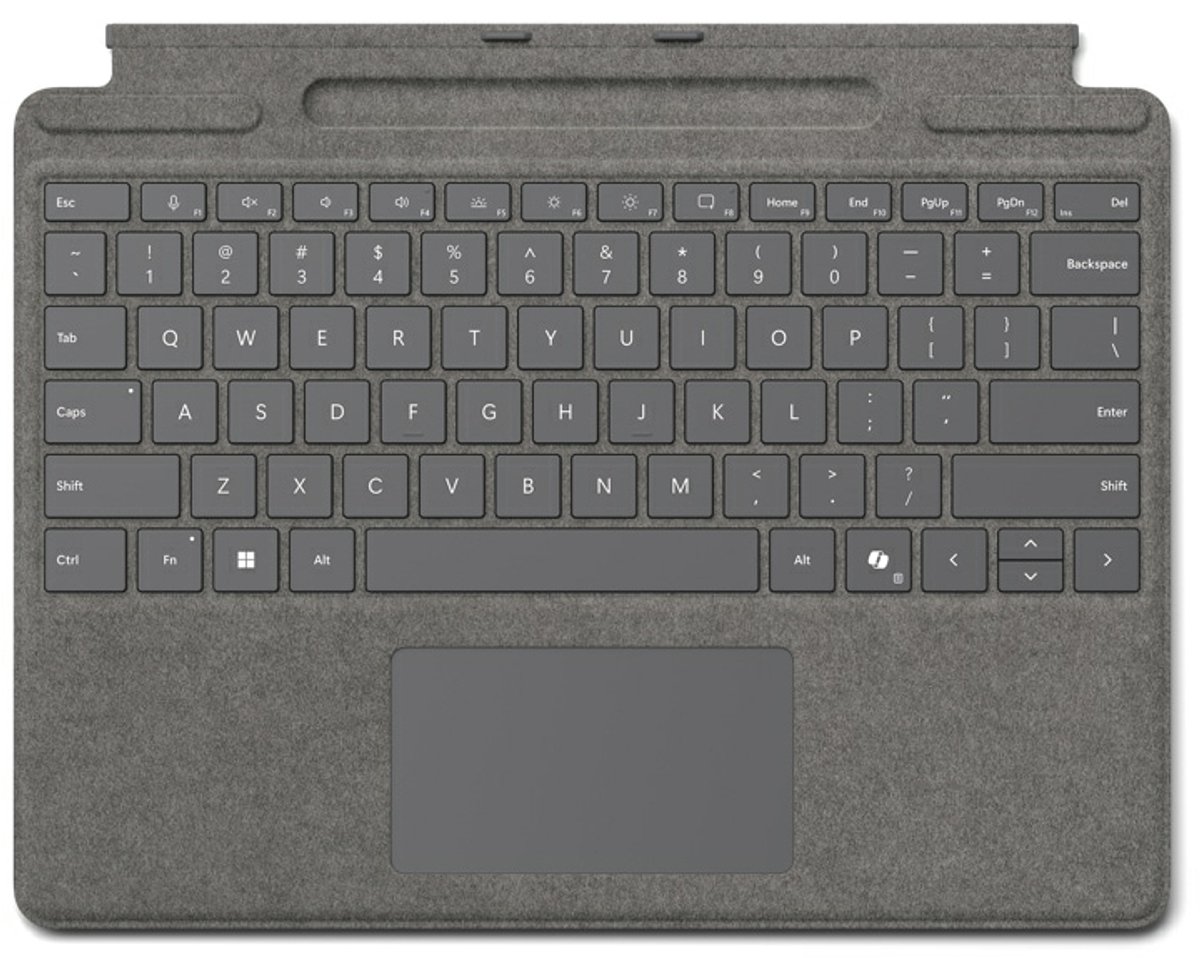 Microsoft Surface Pro Keyboard with pen storage for Business AZERTY Frans Microsoft Cover port Platina