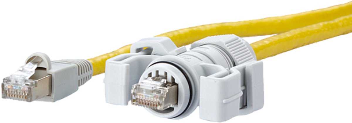 METZ CONNECT E-DAT V6 netwerkkabel Geel 20 m Cat6 S/FTP (S-STP)