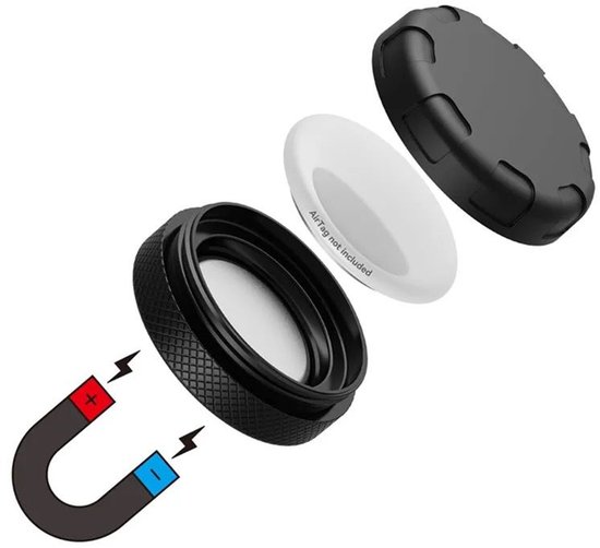 Magnetische AirTag Houder Met Sleutelvergrendeling – Veilig, Weerbestendig, Voor Auto, Fatbike, E-bike & Fiets
