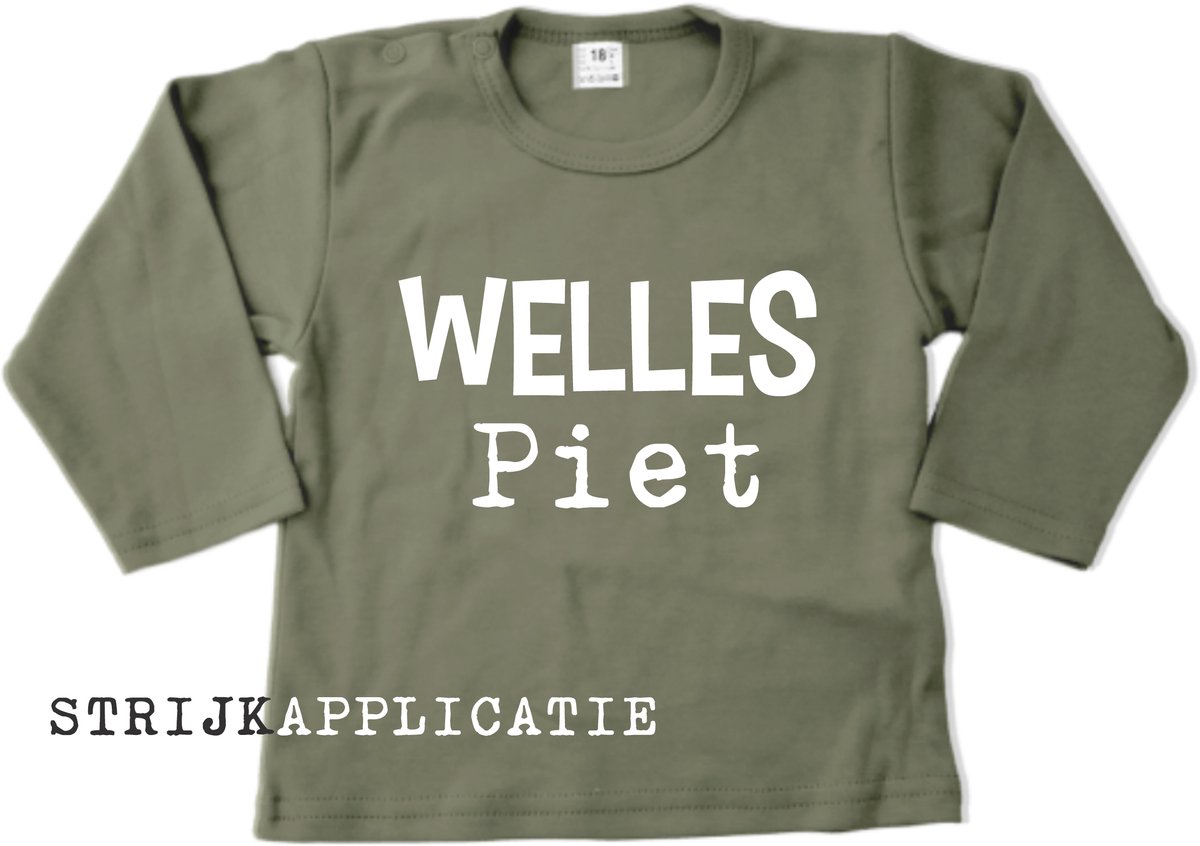 Strijkapplicatie Welles Piet – flock – WIT -16 x 9 cm – Sinterklaas applicatie voor kleding en accessoires _ Pimp Studio