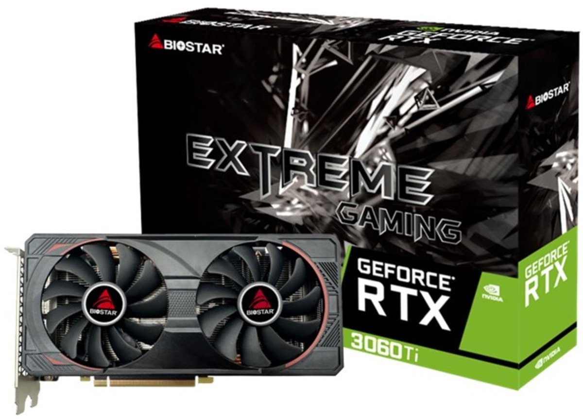 Biostar Vn3606Tm82 Videokaart Nvidia Geforce Rtx 3060 Ti 8 Gb Gddr6 - afbeelding 4