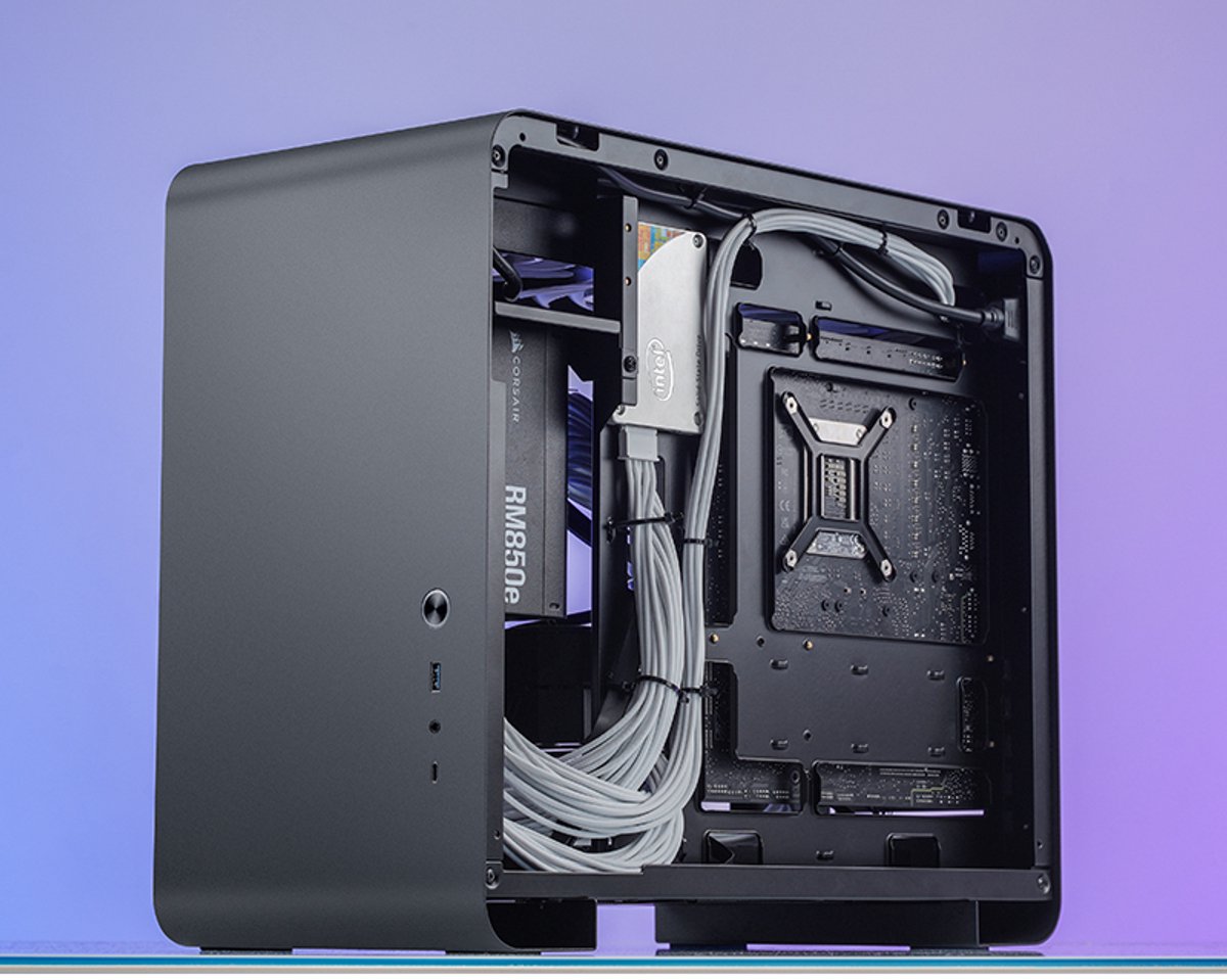 Jonsbo U4 Mini Mini Tower Zwart behuizing - afbeelding 2