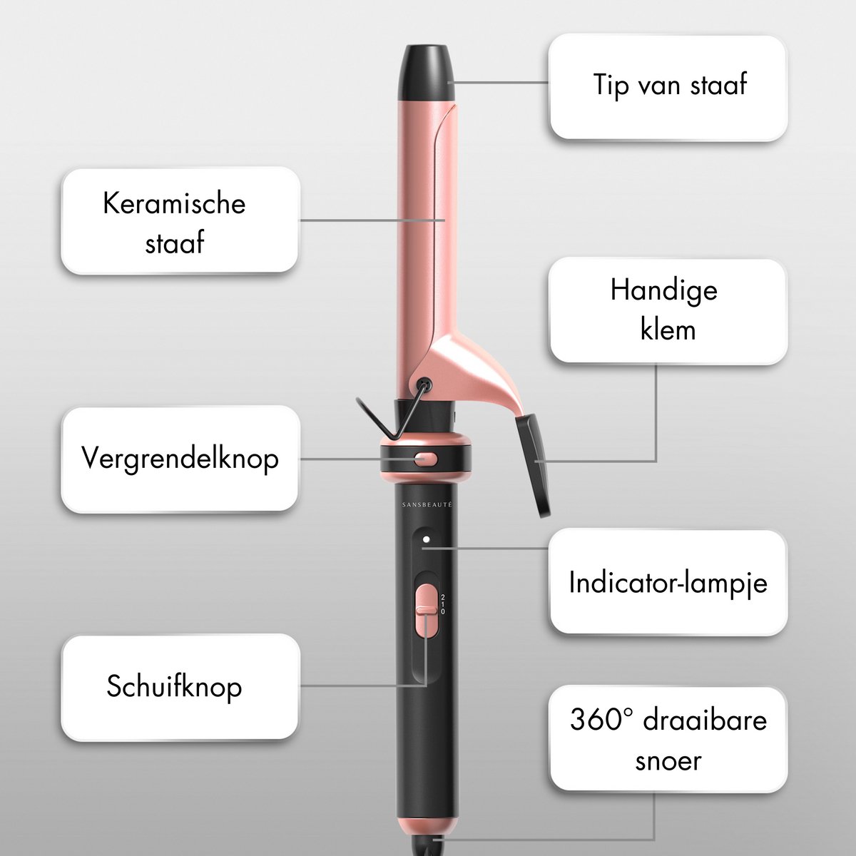 Sansbeauté 6-in-1 Krultang thumbnail 5