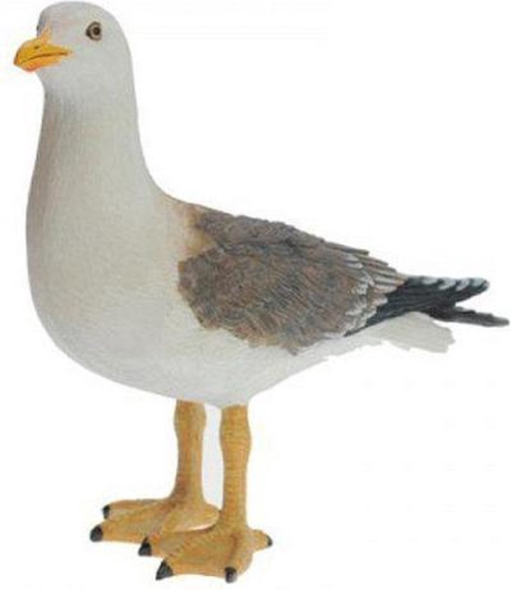 Staande meeuw 25 cm polystone
