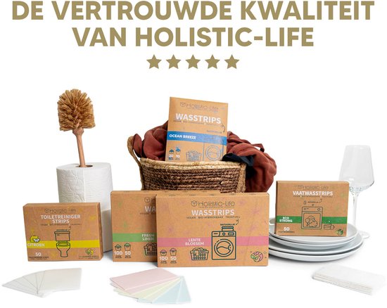 Pack d'essai de lingettes détergentes et de feuilles nettoyantes pour toilettes - 3 parfums de détergent longue durée - 3x20 lavages Incl. Adoucissant & 60 Bandes Nettoyantes WC Citroen