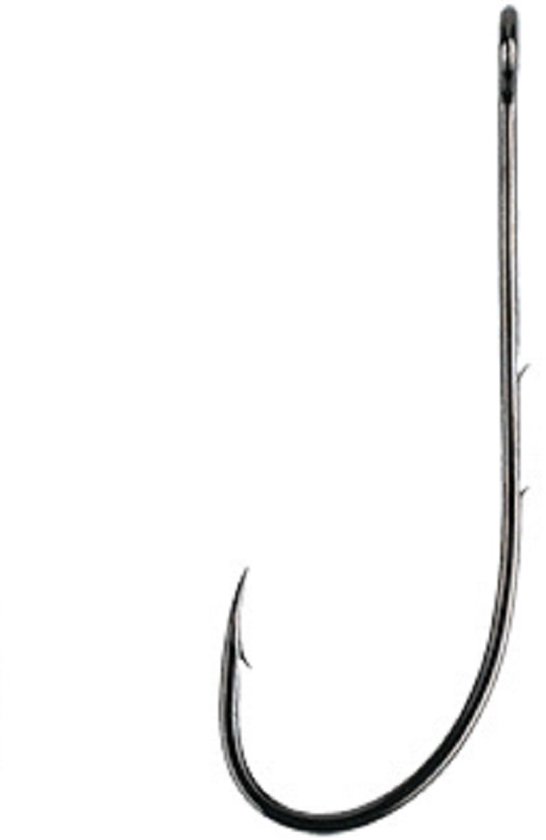 Mikado Sensual Cheburashka Slim Haak NO 2/0 BN - 8 stuks - Perfect voor Softbaits - Groot Oog - Zwart Nikkel van Merkloos — afbeelding 2