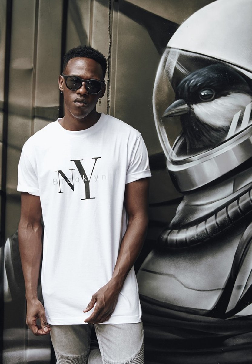 Mister Tee T-Shirt NY Brooklyn Tee -S Wit