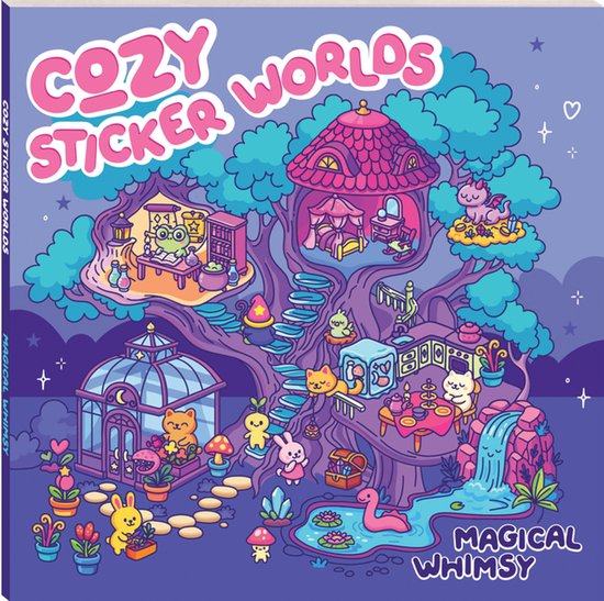 Cozy Sticker Worlds Magical Whimsy - cover