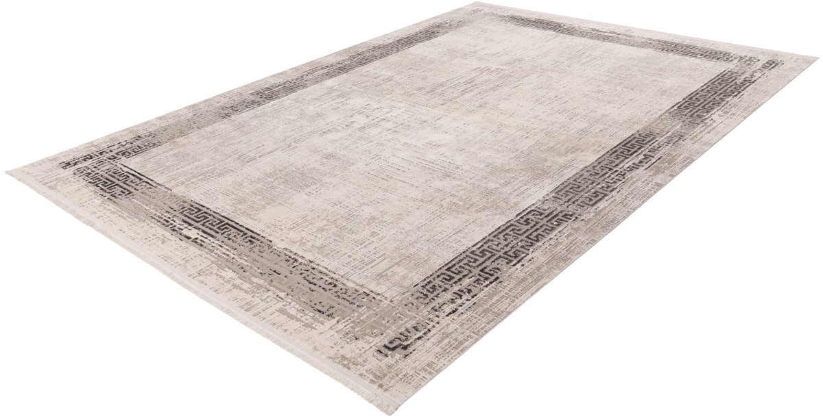 Batucci Vloerkleed - Modern Tapijt - 3D Effect - Zilver - Luxe Design - Hoogwaardige Materialen
