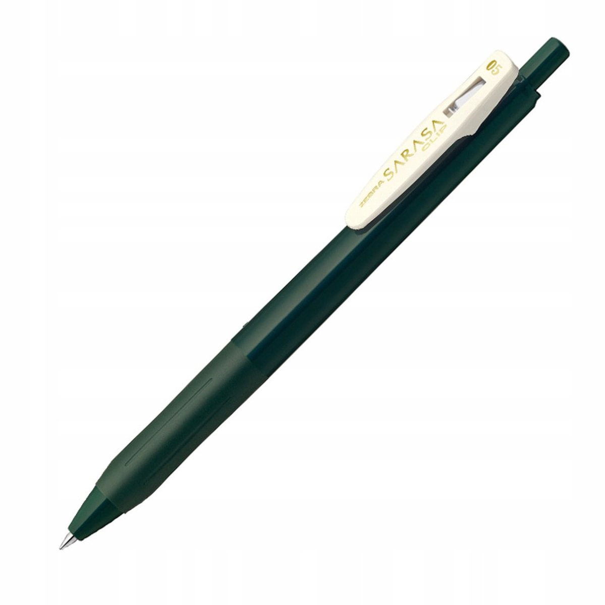 Zebra Sarasa Clip Vintage Gelpen - Stijlvol Groen & Zwart