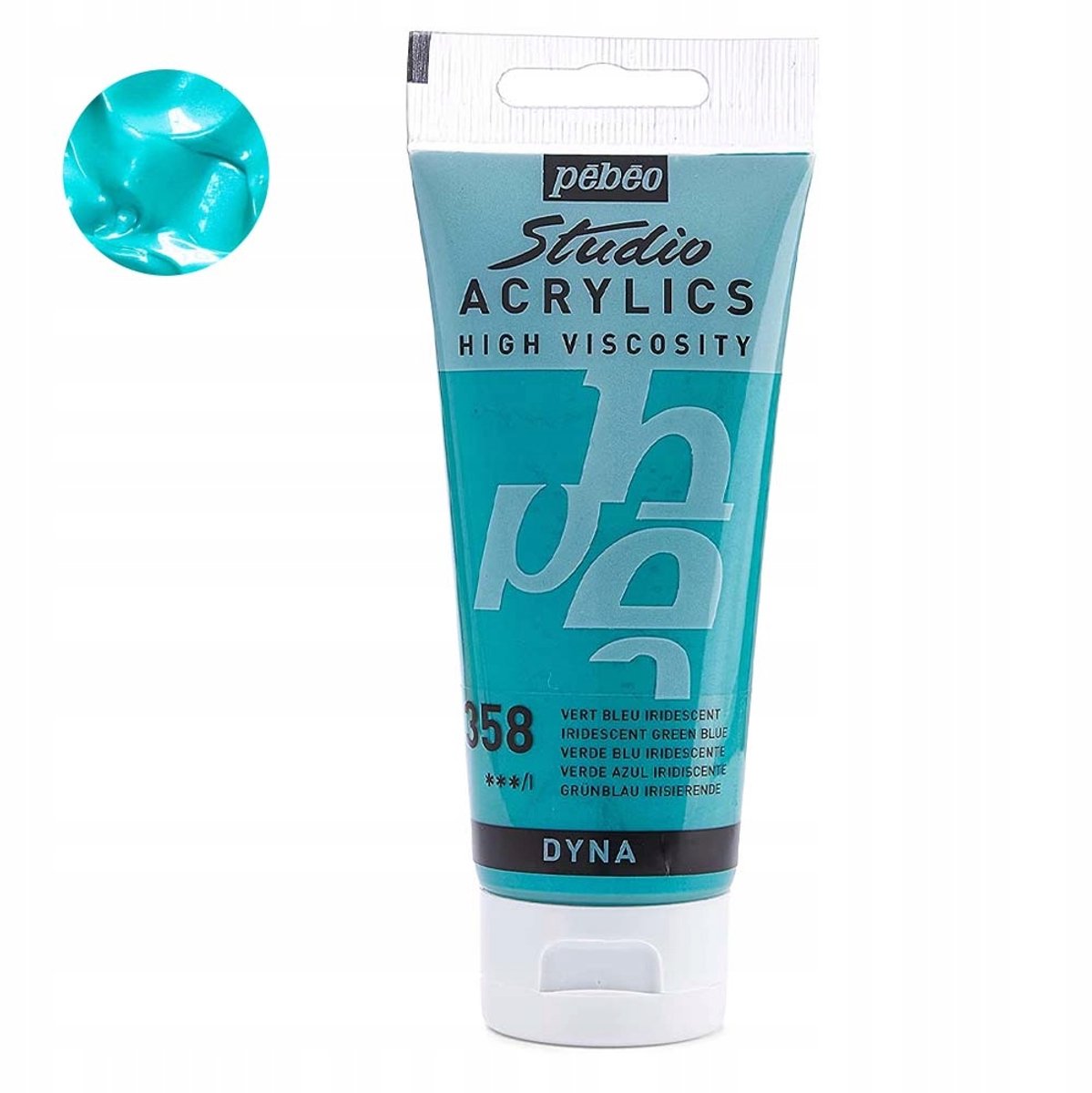 Pebeo Studio Acrylverf 100ml - Iriserend Blauw Groen