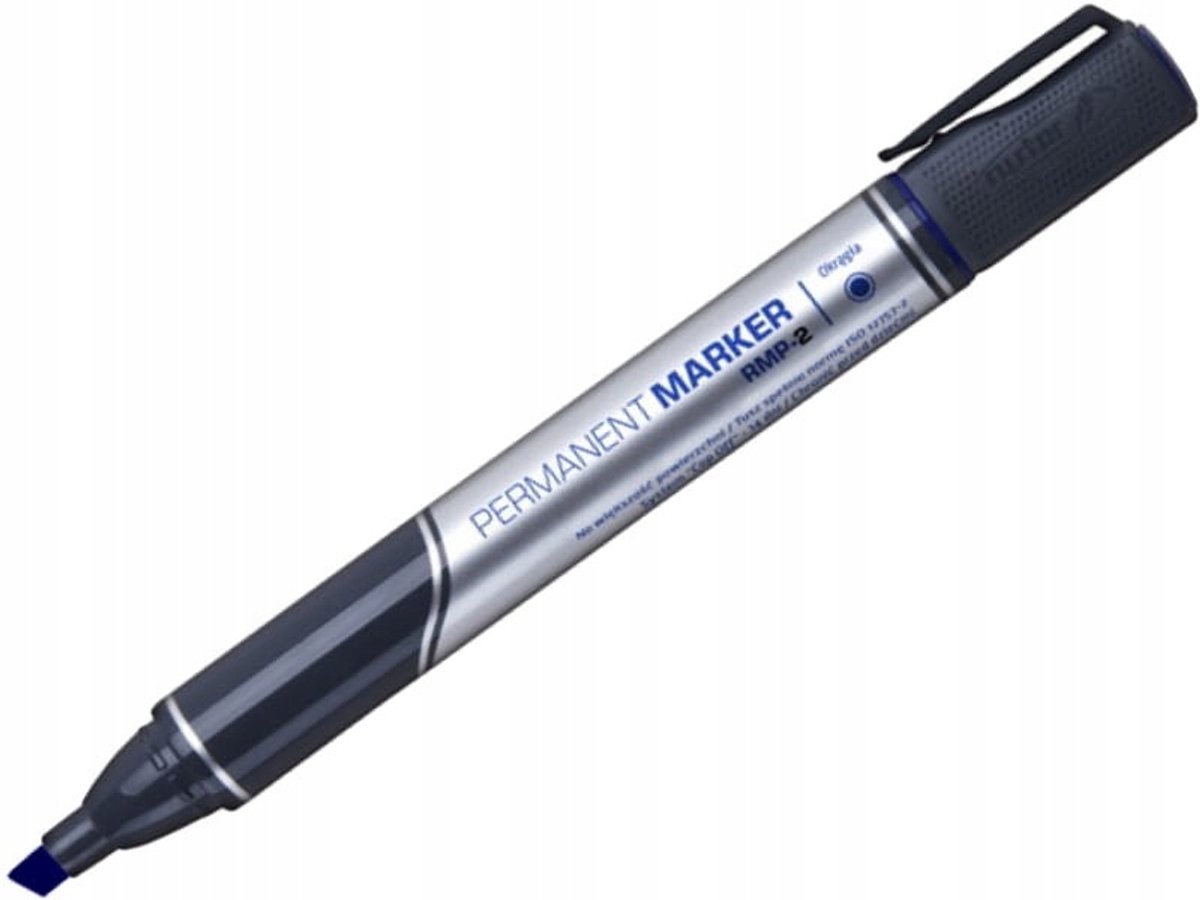 Rystor RMP-2 Permanente Marker, Blauw, Schuin Punt