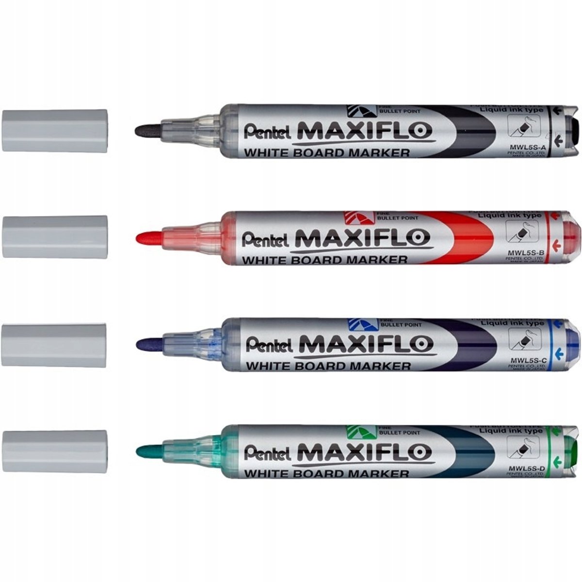 Pentel MWL5S Whiteboard Marker - Oranje, 1200m Schrijflijn