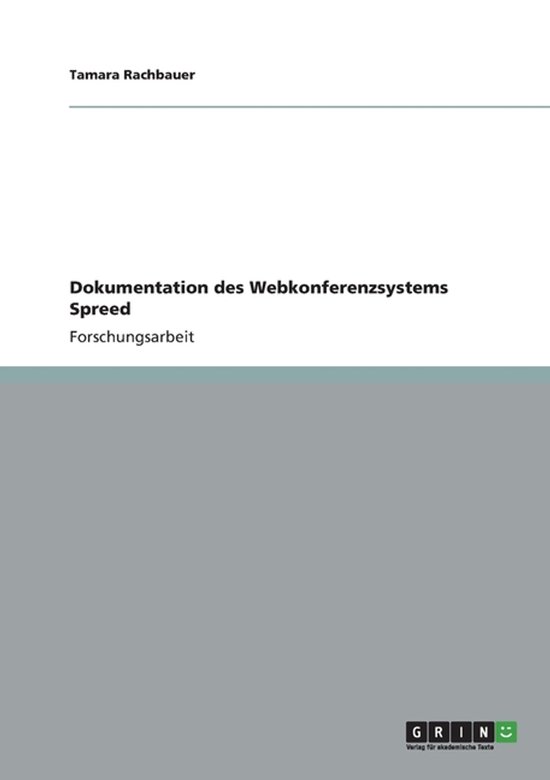 Dokumentation des Webkonferenzsystems Spreed - cover