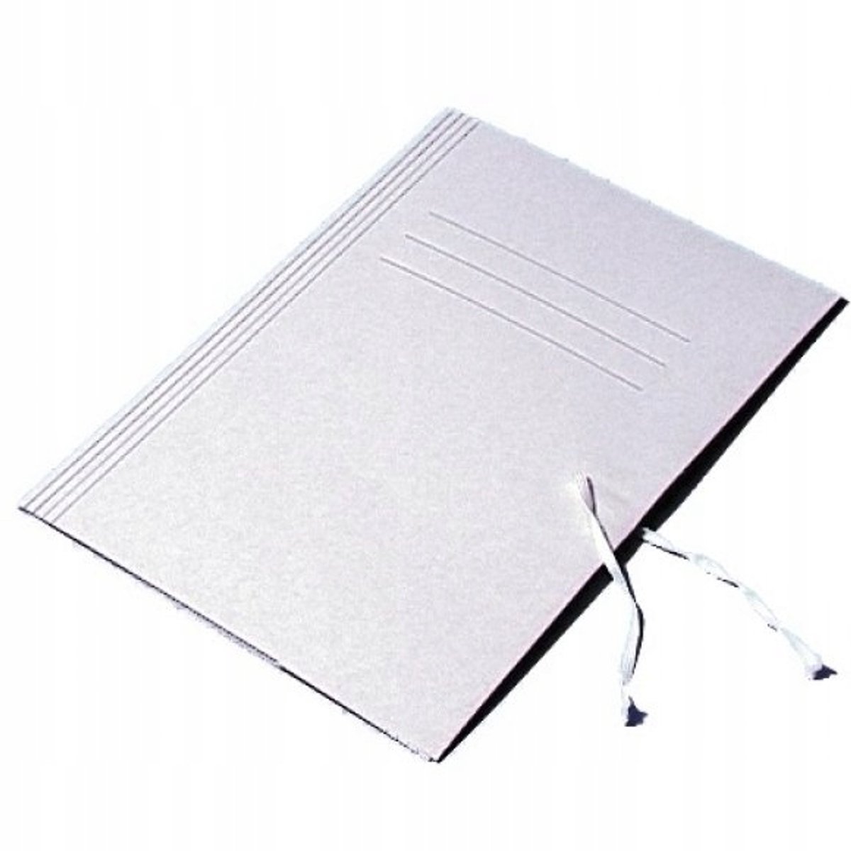 Barbara A4 Kartonnen Map met Elastiek, Wit, 250 g/m²