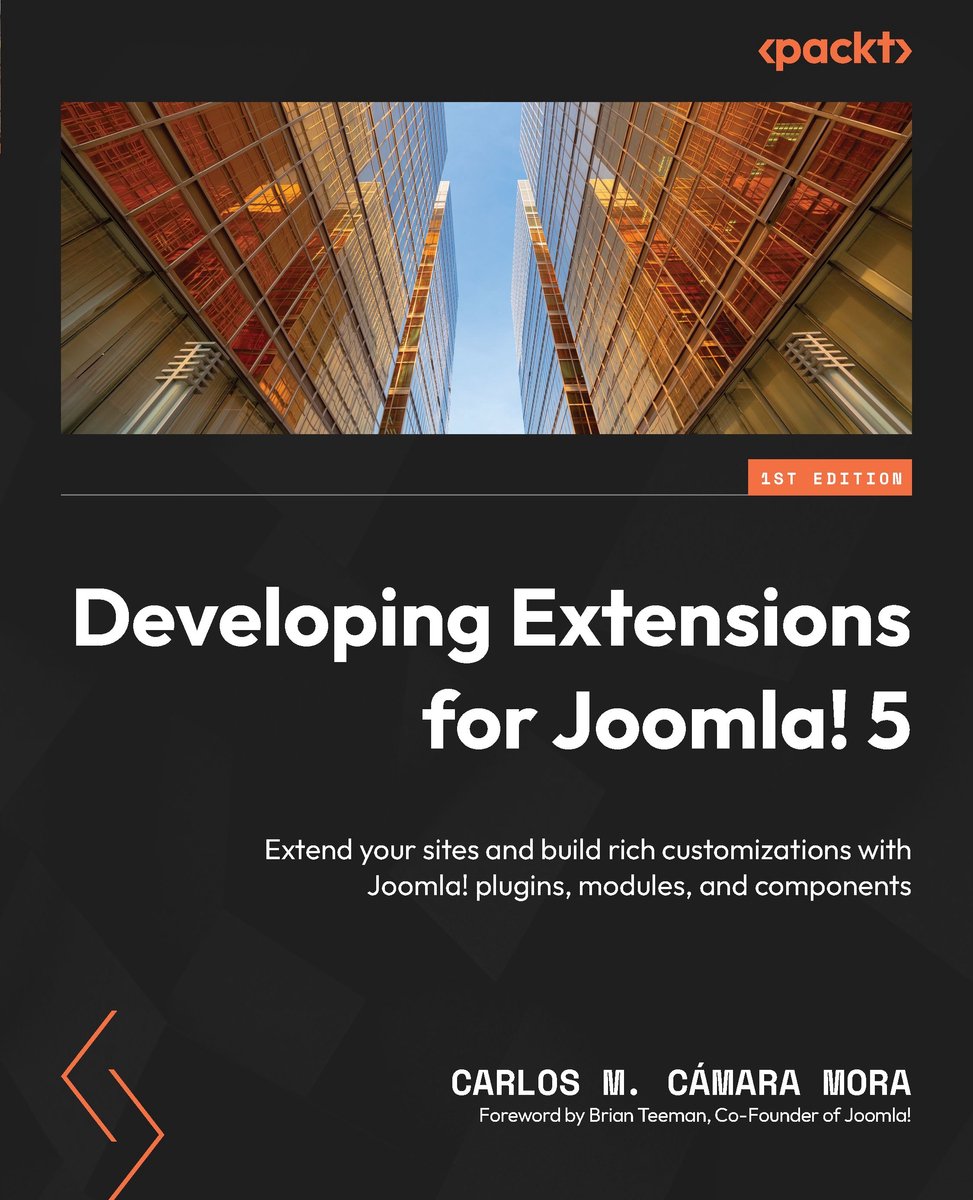 Omslag van Developing Extensions for Joomla! 5