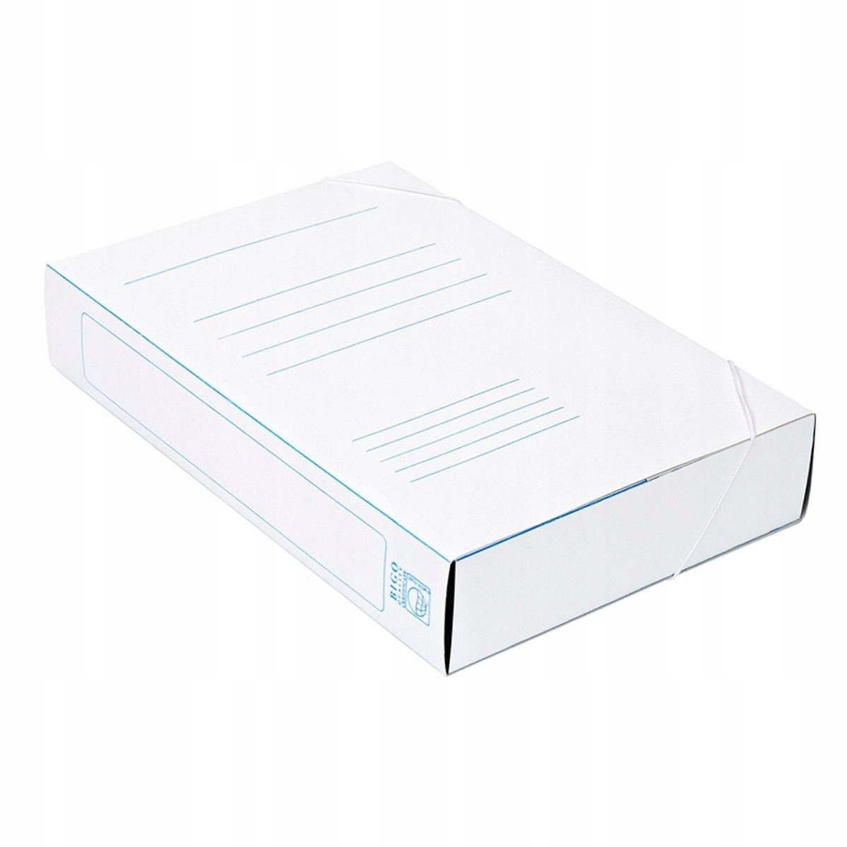 Bigo BOX Map met Elastiek - A4 - 60mm - Wit - 400g